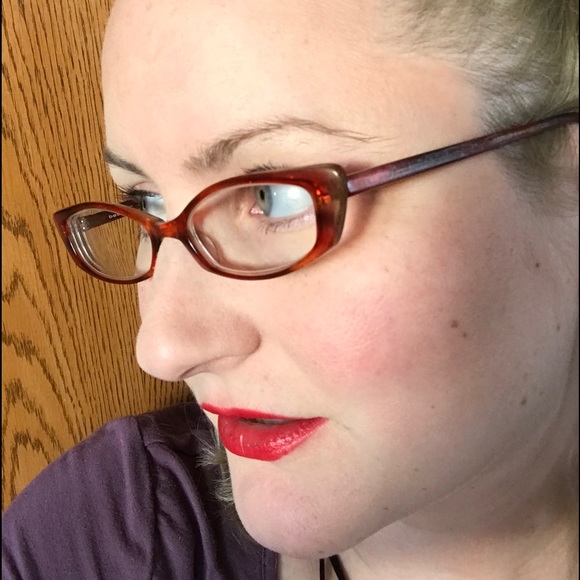 Vintage Frames Bebe Nelly Red Glasses - Picture 2 of 5